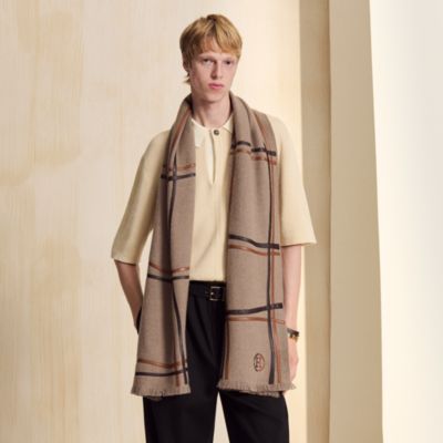 Brown - Silk Scarves and Stoles for Men | Hermès USA